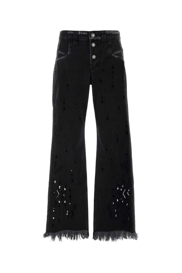 Isabel Marant 100% Cotton jeans in black