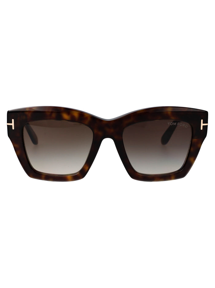 Ft1191 52b Avana Scura / Fumo Grad Acetate Sunglasses