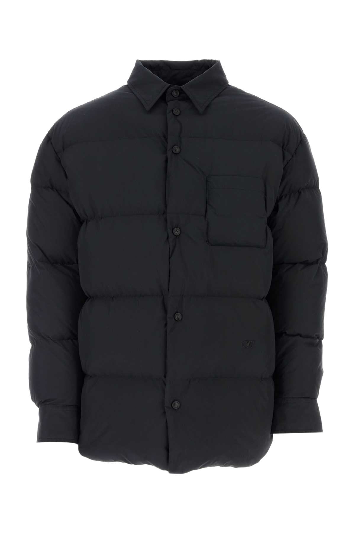Black Polyester Down Jacket Blackblac Piumini