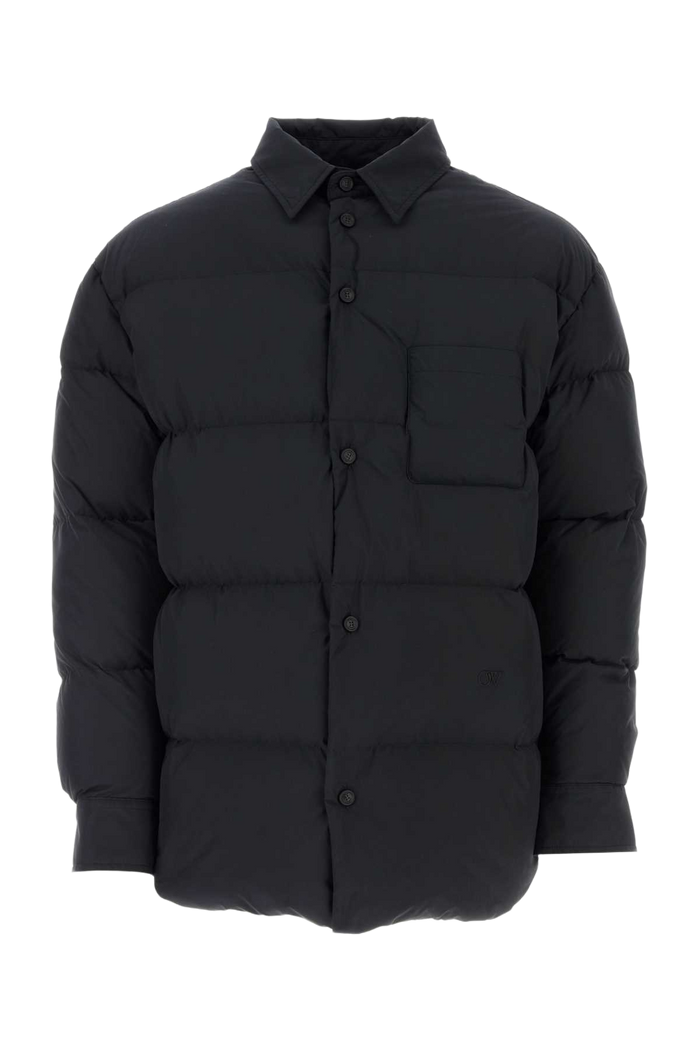 Black Polyester Down Jacket Blackblac Piumini