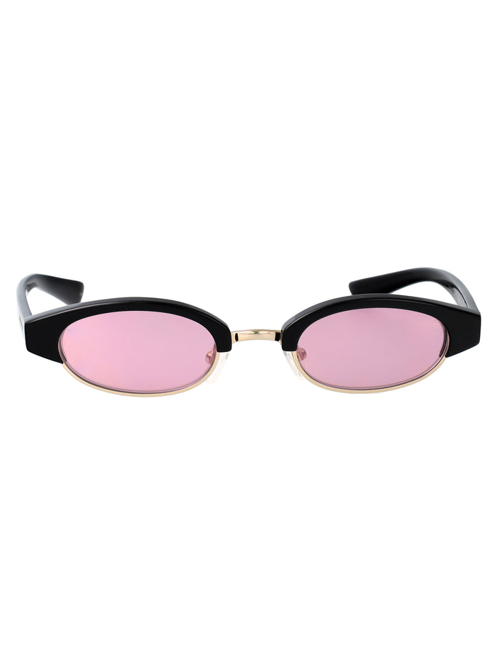 Am0534s 005 Black-black-pink Recycled Acetate Sunglasses