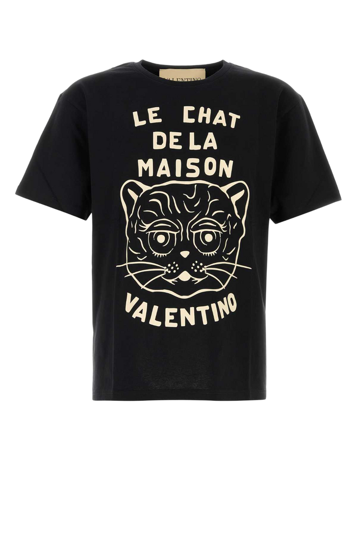 Black Cotton T-Shirt Neroburro