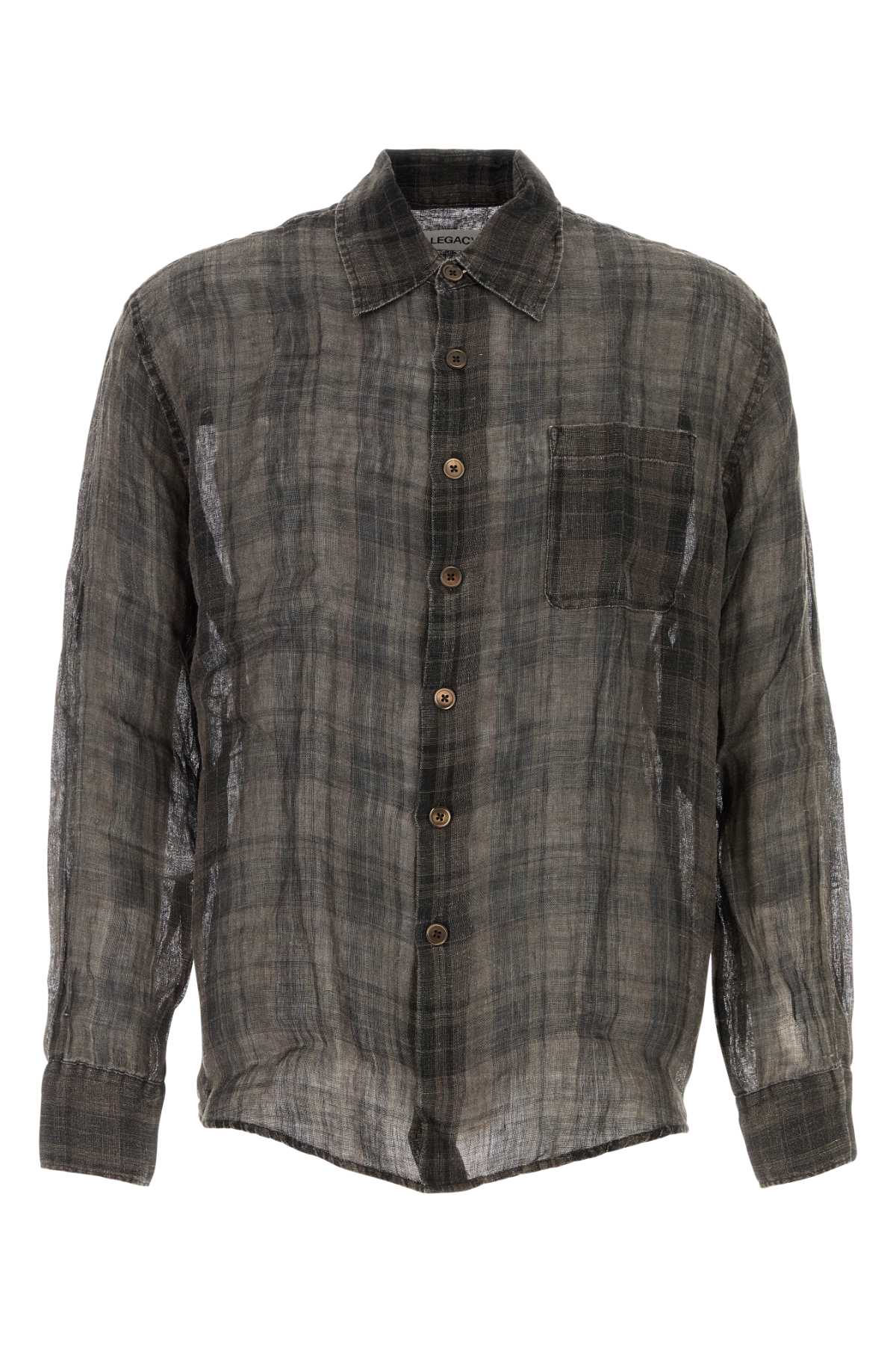 Penumbra Check Sheercoat Linen Exterior: Camicie