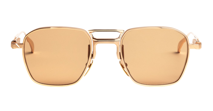 Apex 07 - C3 Rose Gold Light Brown Lens Nd Titanium Sunglasses