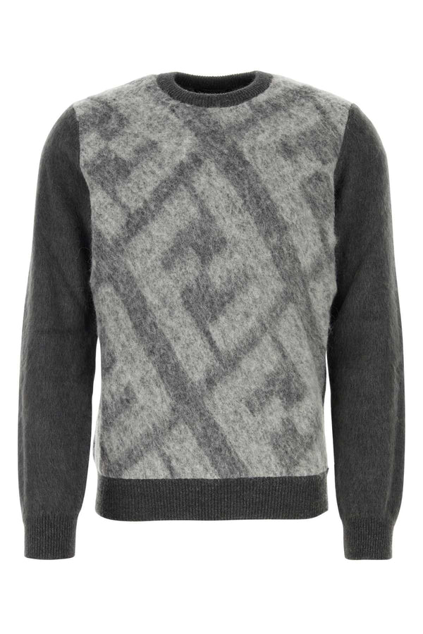 Fendi 45% Virgin wool sweater in gray