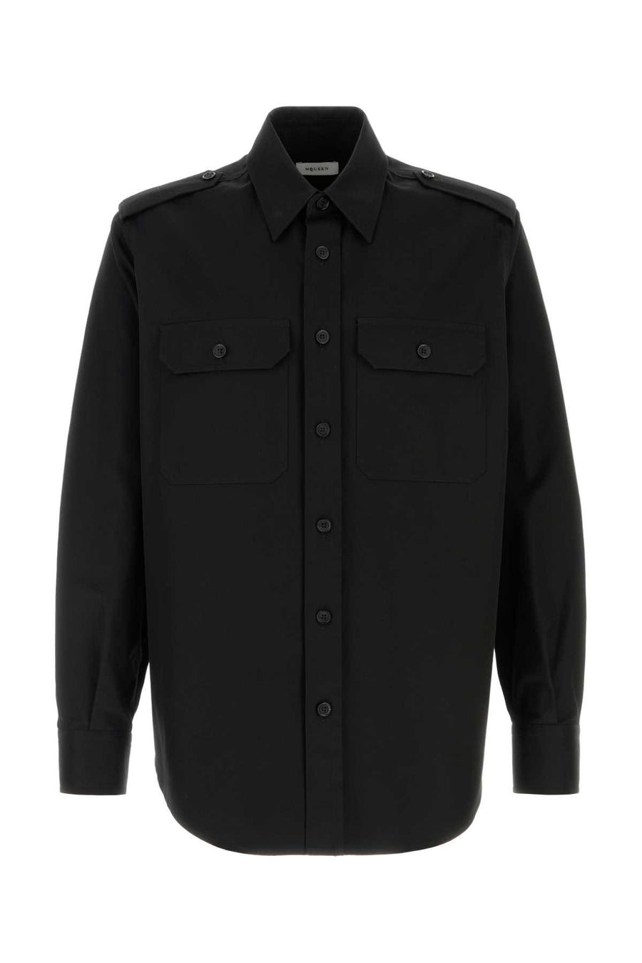Alexander McQueen Cotton utility shirt in black