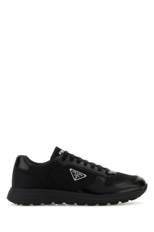 Prada 100% recycled polyamide sneaker in black