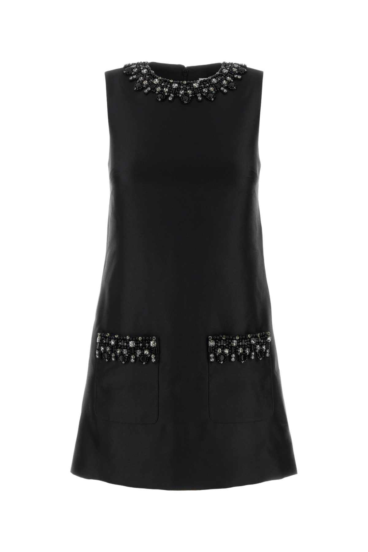 Black Taffeta Mini Dress Abiti