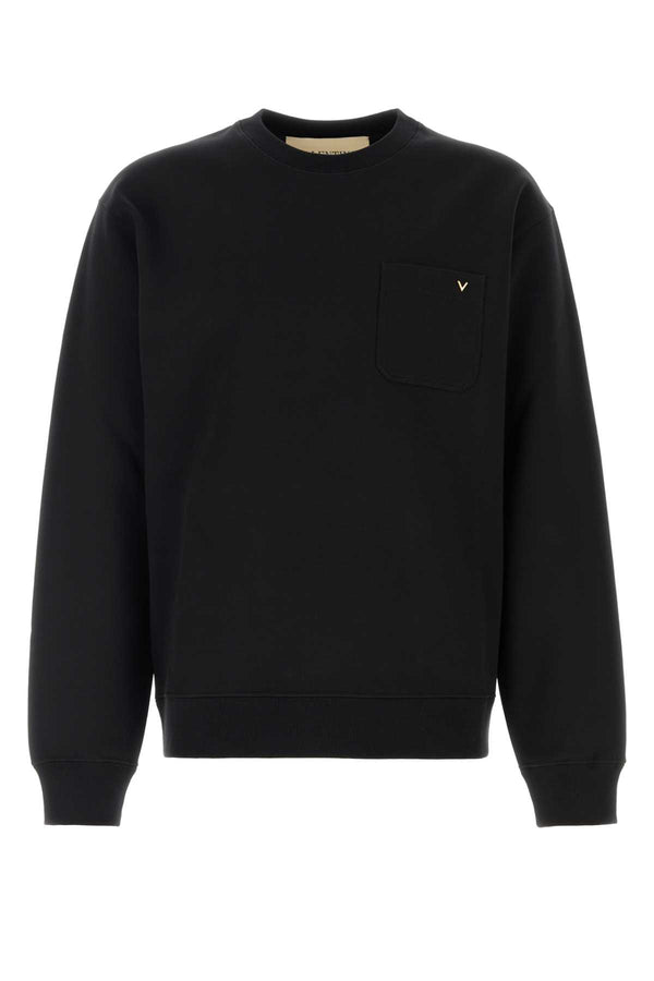 Valentino Garavani 100% Cotton sweatshirt in black