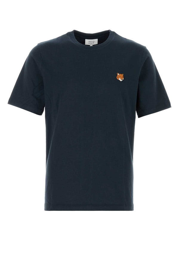 Maison Kitsune Head 100% Cotton t-shirt in navy
