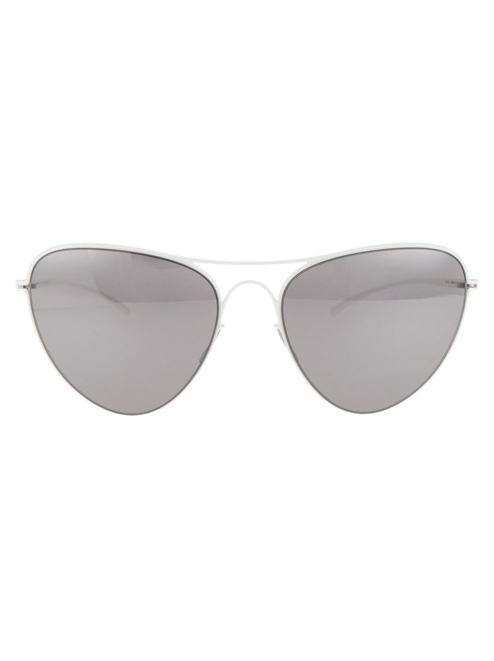Mmesse015 333 E13 White Warm Grey Flash Metal Sunglasses