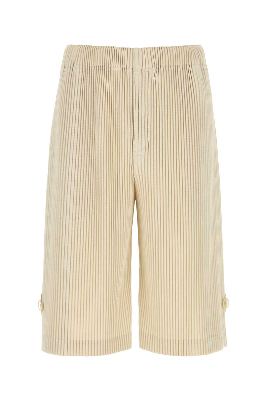 Homme Plisse' Issey Miyake Wrap 100% Polyester bermuda shorts in beige