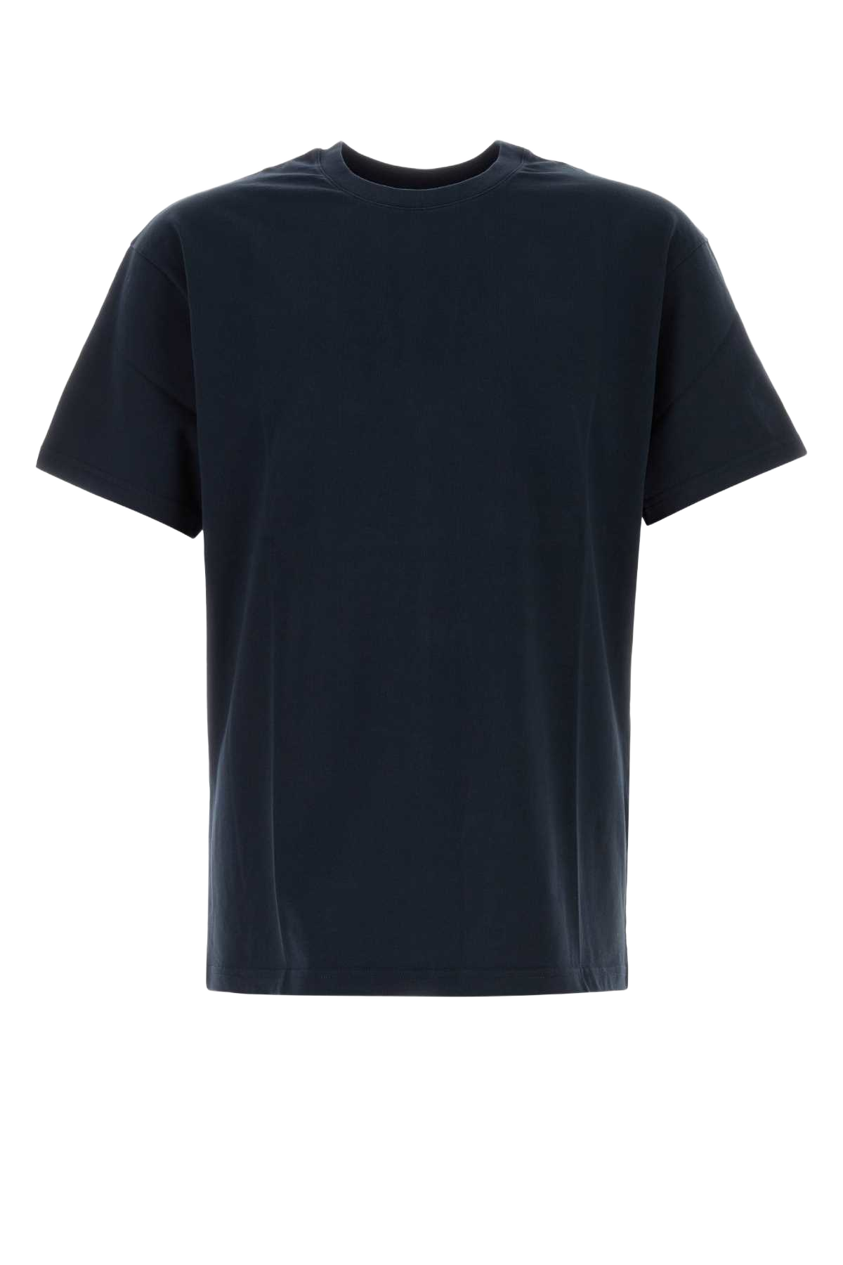 Dark Blue Cotton T-Shirt Darknavy Exterior