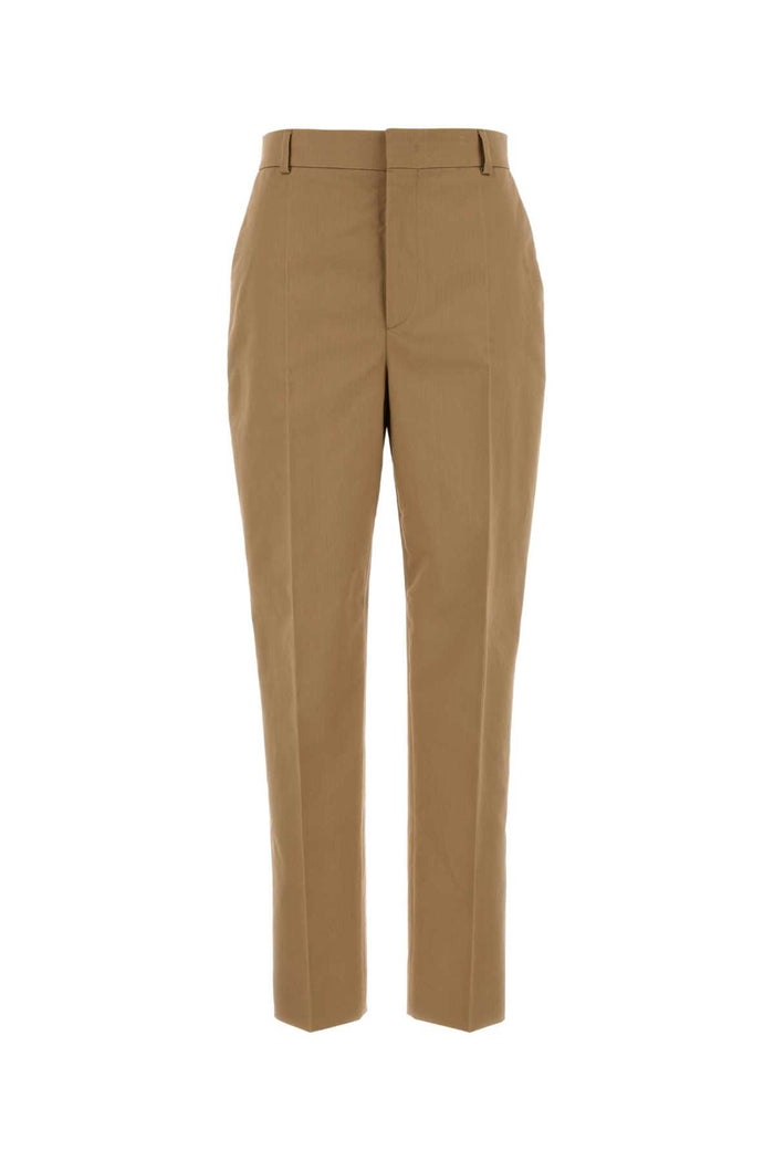 Camel Cotton Pant Marrone Exterior: Pantaloni