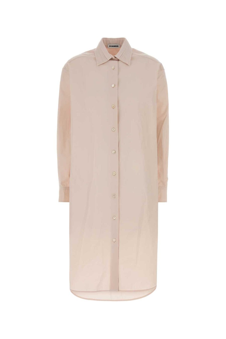 Jil Sander 100% Cotton shirt dress in pink