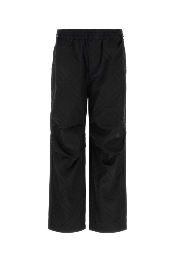 Burberry 100% Nylon trousers in black