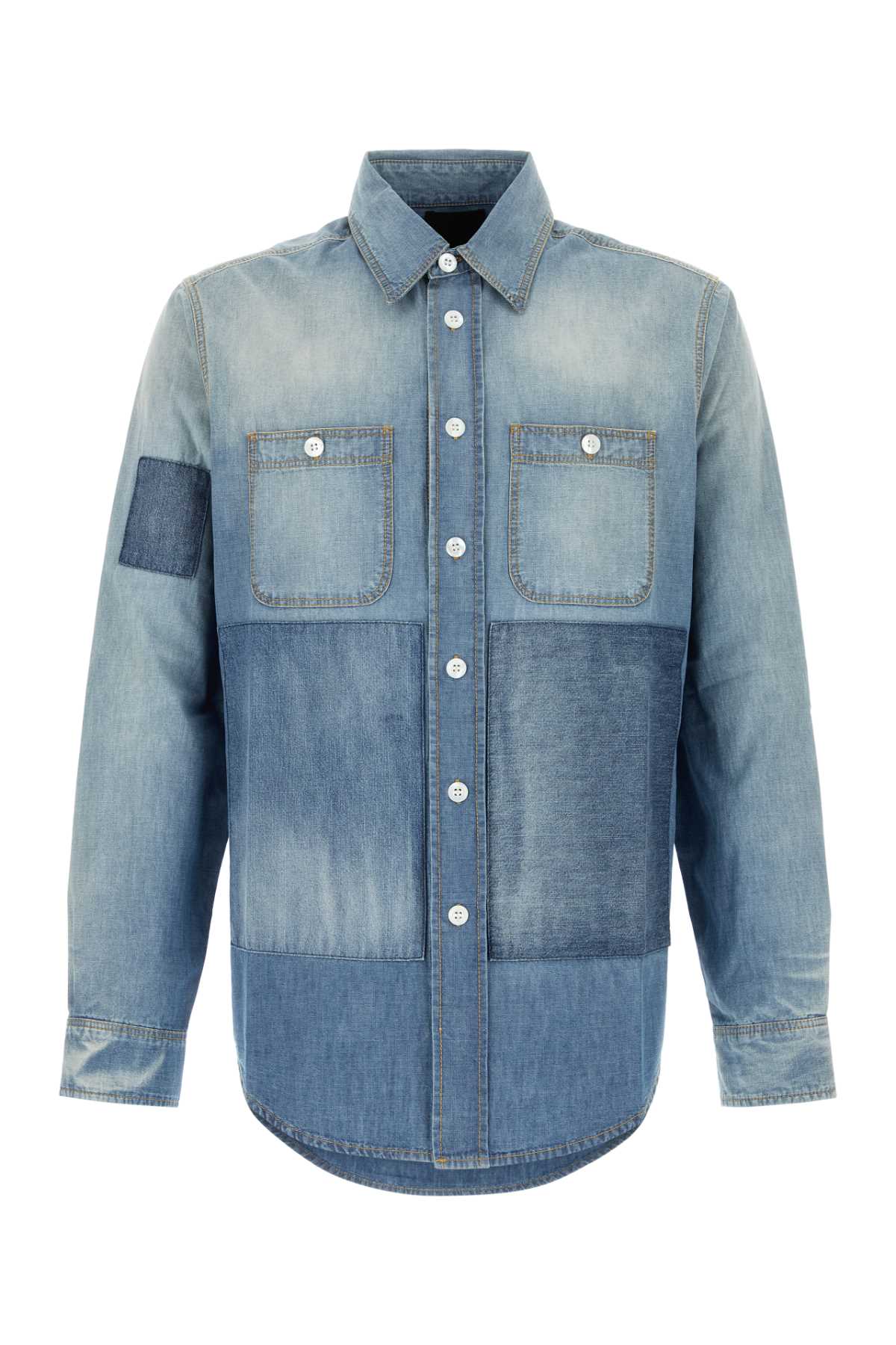 Denim Shirt Lightblue Exterior: Cotton Camicie