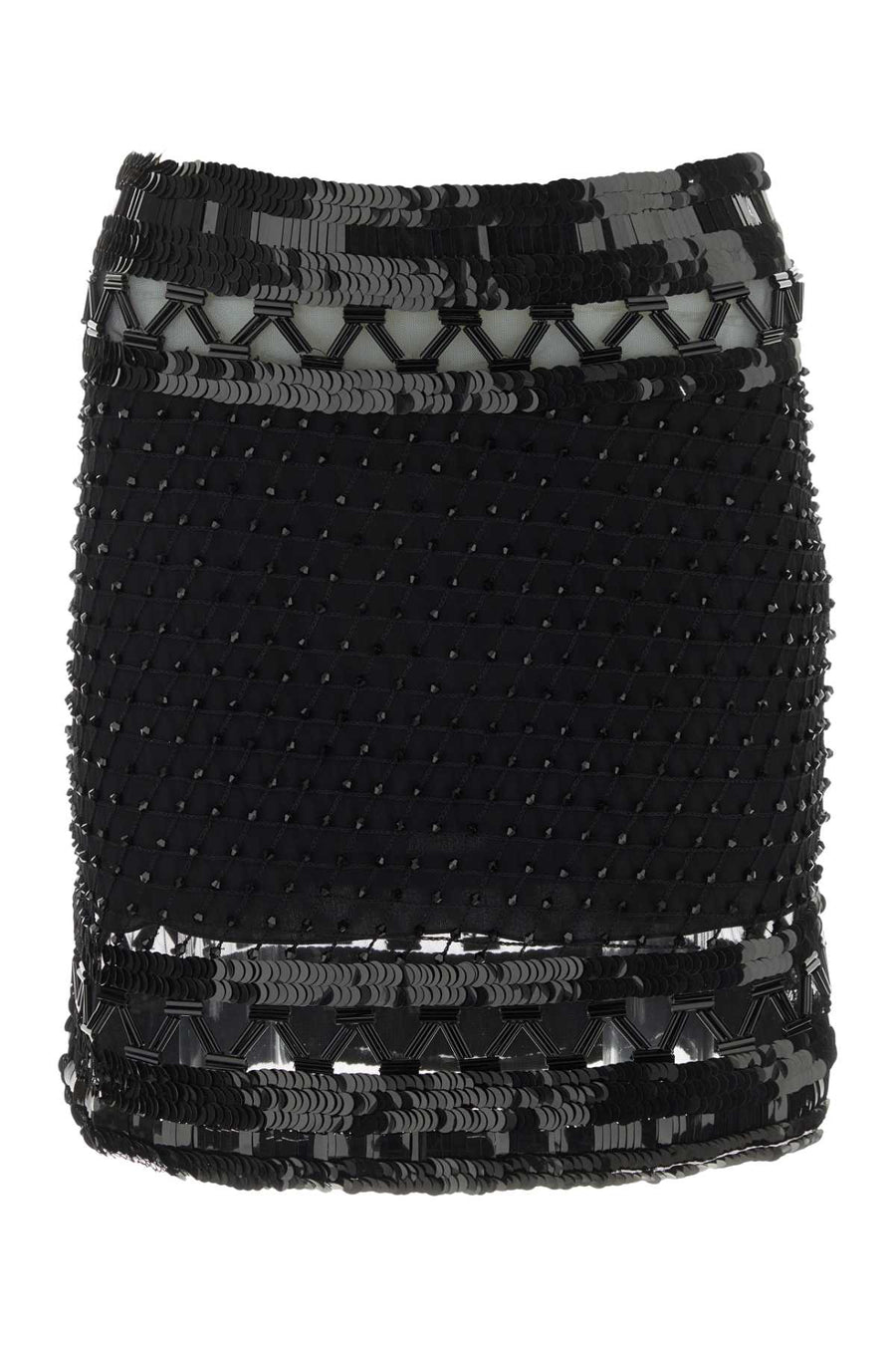 Alberta Ferretti Exterior: 100% Nylon; Lining: 81% Acetate skirt in black