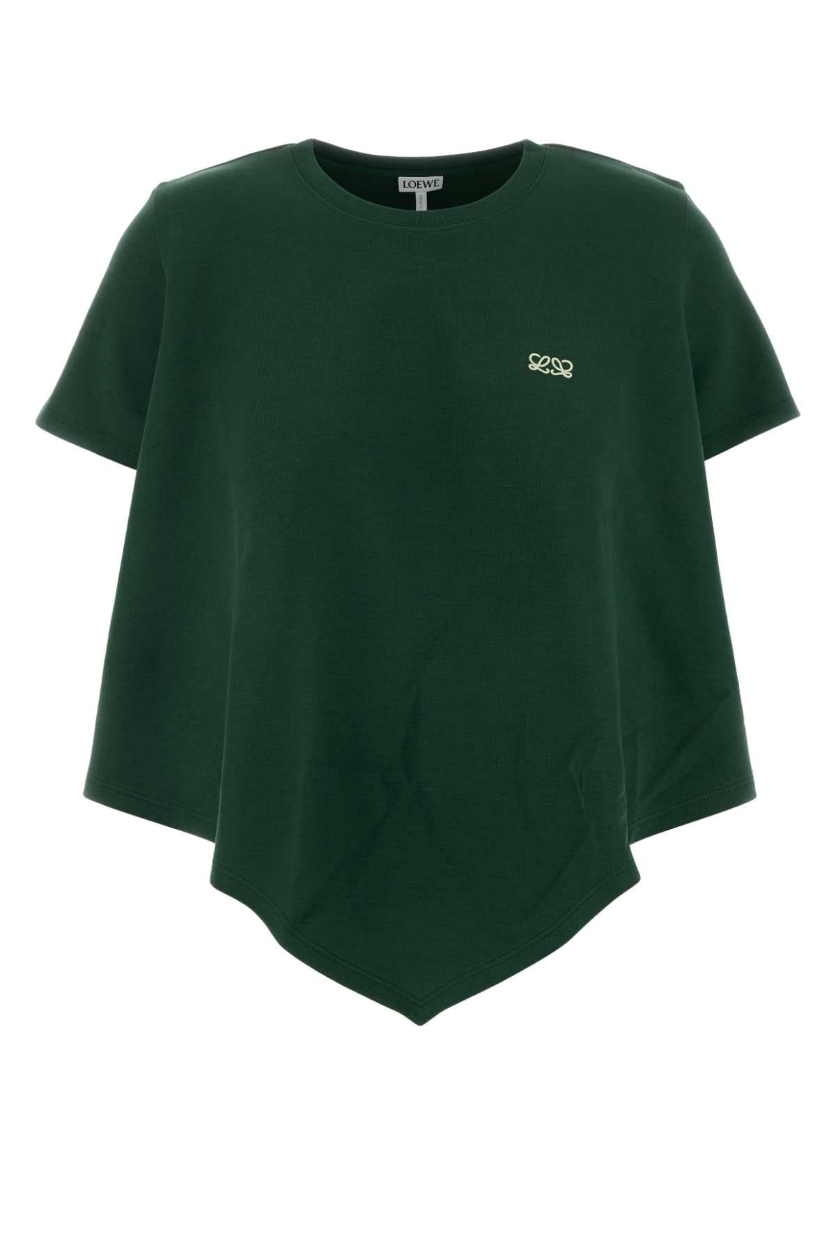 Dark Green Exterior: Cotton Nylon T-shirt