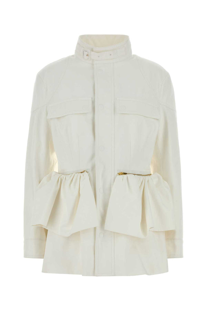 White Cotton Esperanto Jacket Orchid Giubbini