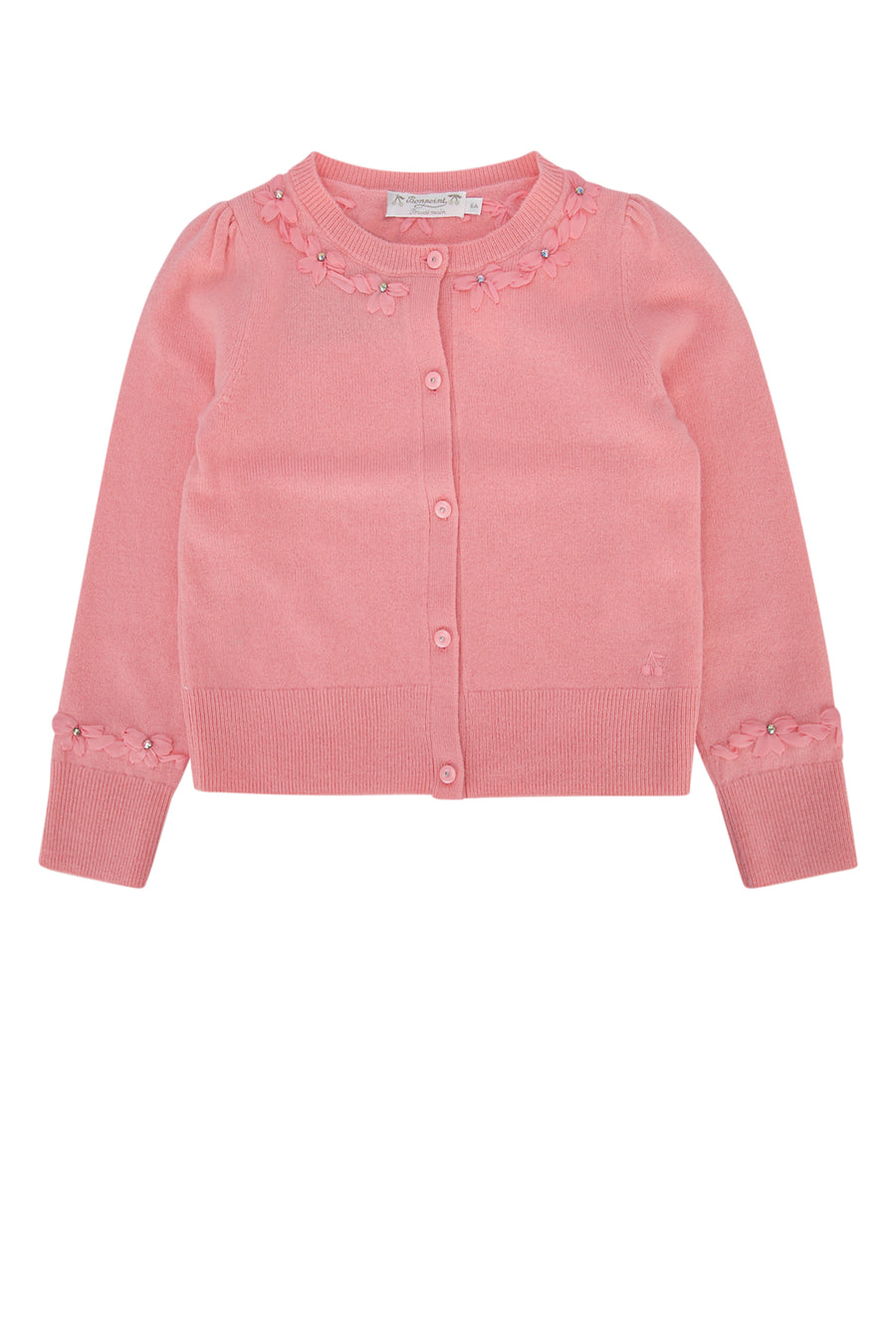 Bonpoint Liora 100% cashmere cardigan in pink
