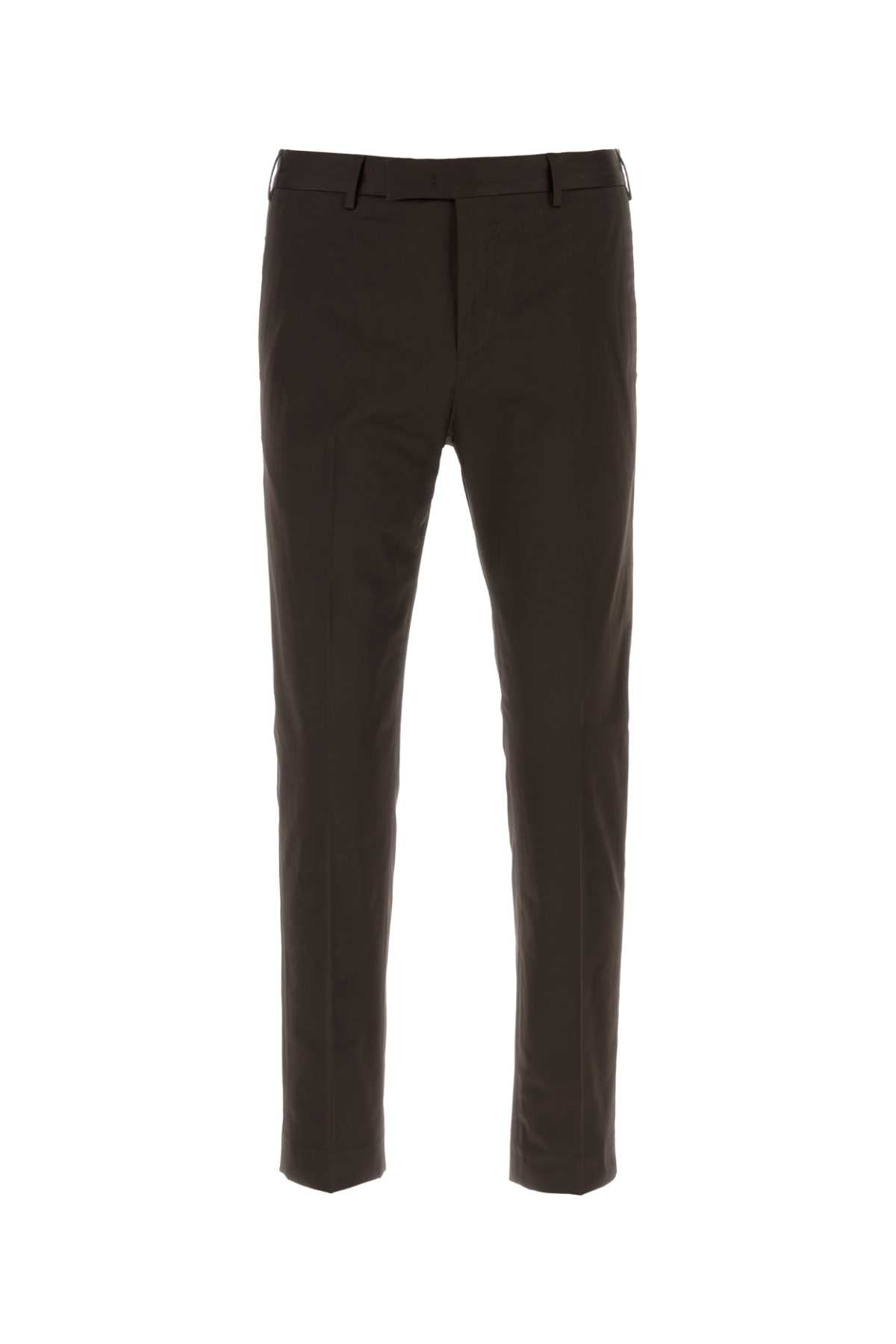 Chocolate Stretch Cotton Pant 0190 Exterior: Elastane Pantaloni