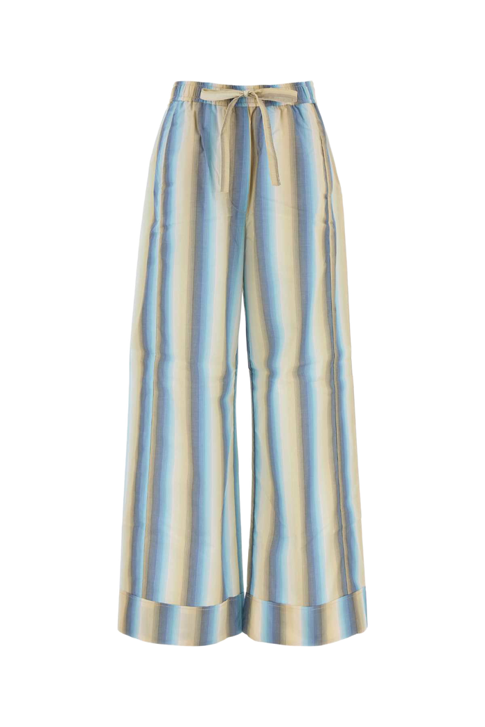 Embroidered Cotton Pyjama Pant Multicolor Exterior: Pantaloni