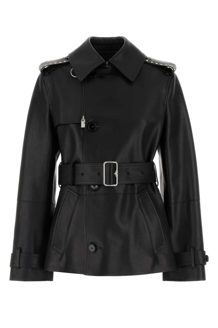 Burberry Exterior: 100% Calf coat in black