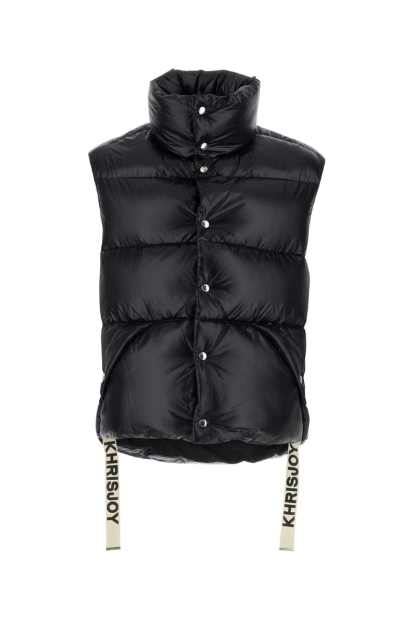 Khrisjoy Exterior: 100% Nylon vest in black