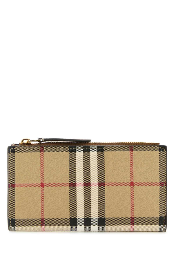 Burberry 71% Polyurethane wallet in beige