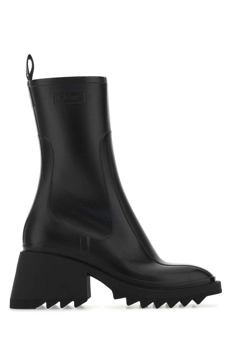 Chloé Exterior: 100% Rubber boot in black