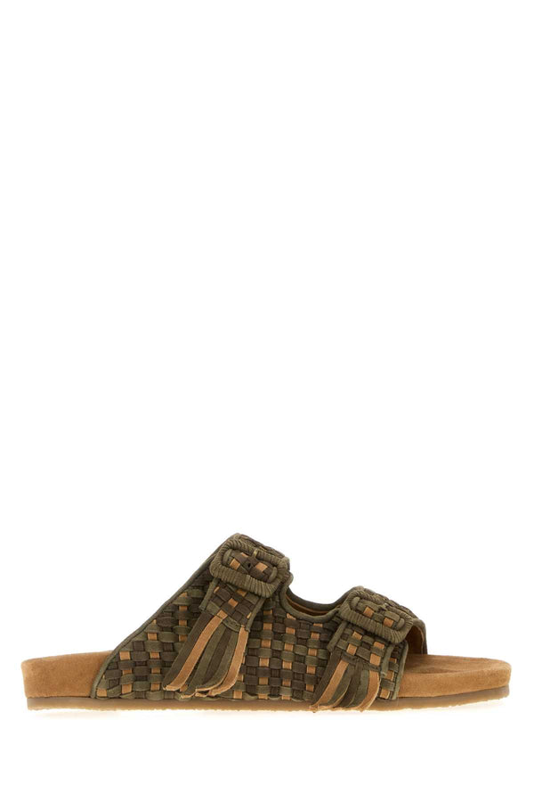 Baziszt Exterior: 100% Suede; Interior: 100% Suede; Sole: Rubber mule in green