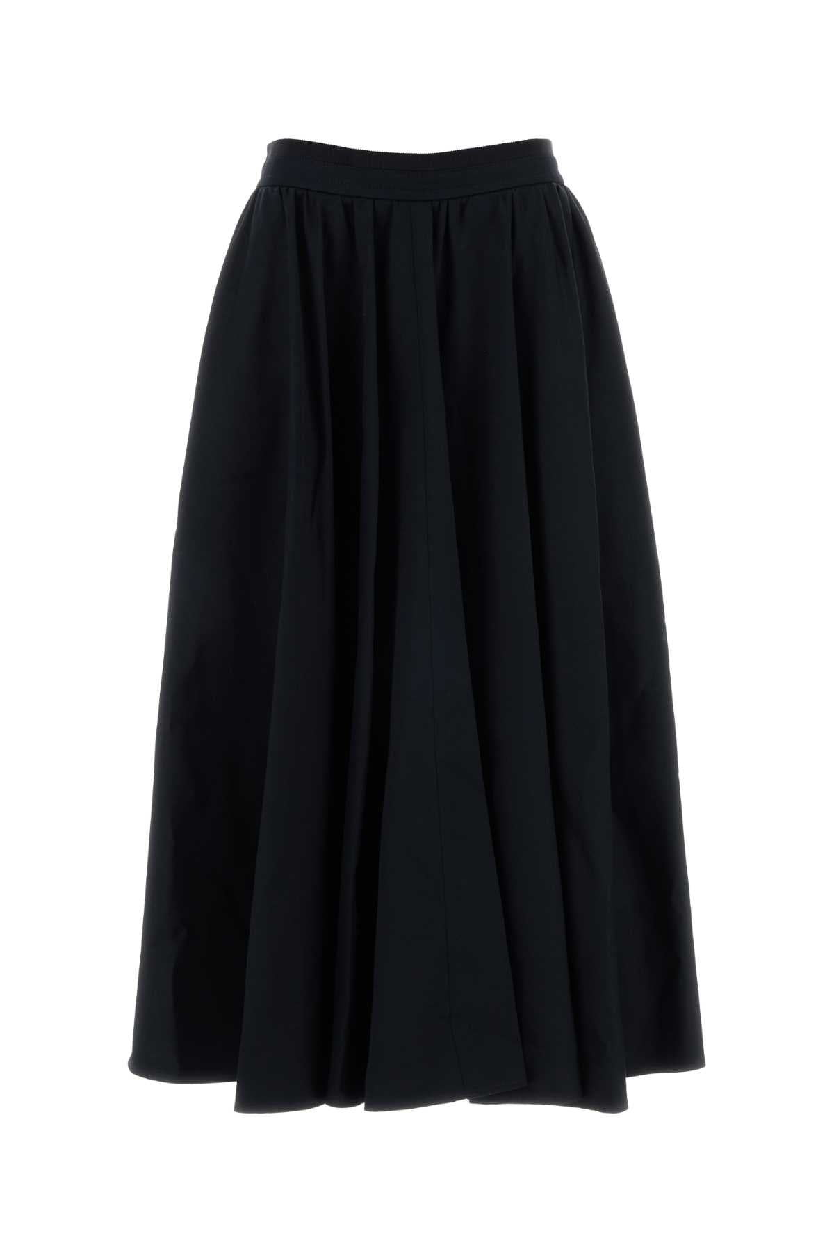Midnight Blue Cotton Skirt Nightblue Exterior: Gonne