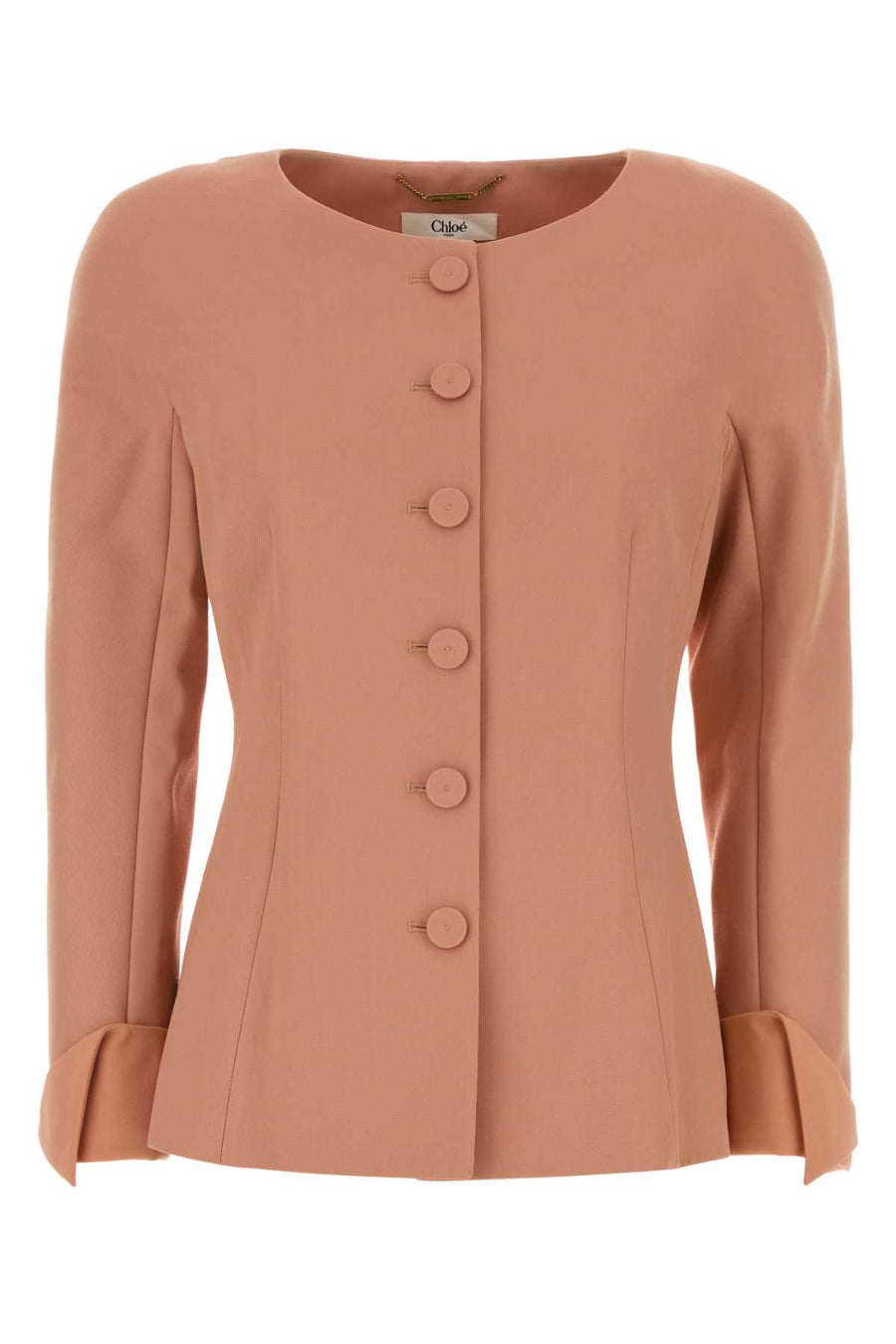 Chloé Exterior: 100% Virgin wool; Lining: 100% Silk blazer in pink