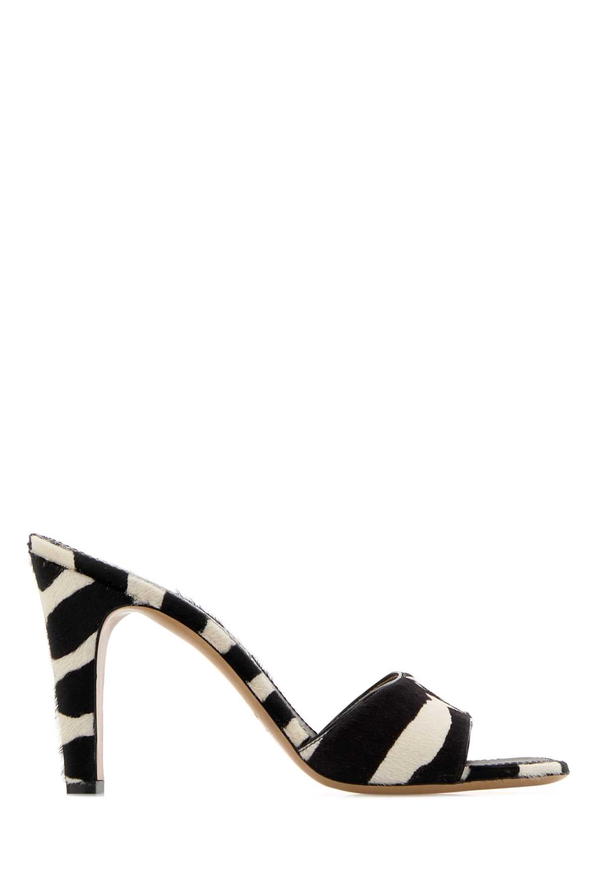 Printed Calf Hair Tatiana 95 Mules Kasbabianconer Sandali