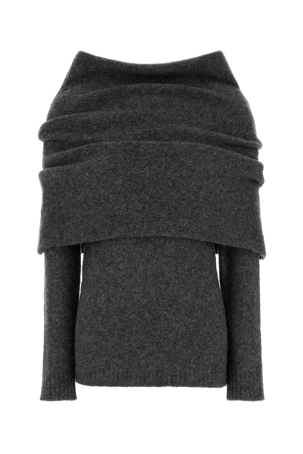 Entire Studios Smoke 32% Wool sweater in gray