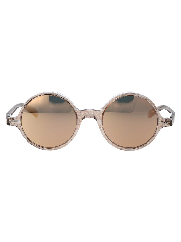 0ea 501m 60204z Crystal Brown Pattern Acetate Sunglasses