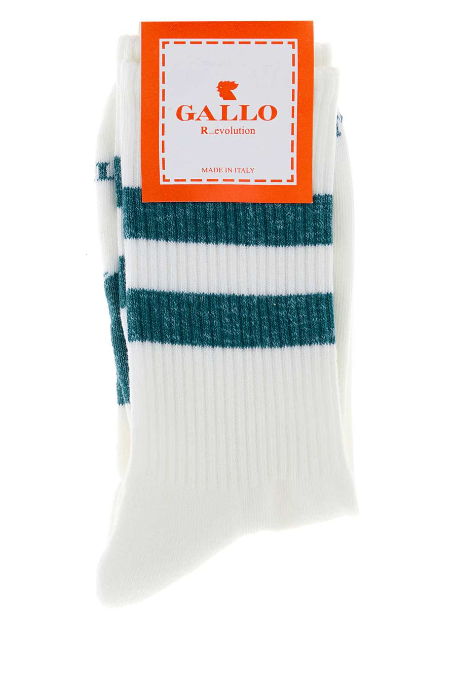 Gallo Mezza 80% Cotton 18% Nylon 2% Elastane socks in white