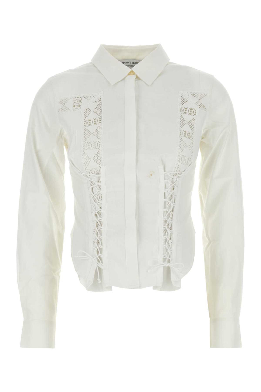 Marine Serre Household 100% Cotton shirt in white