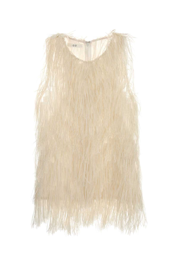 Italist Back Exterior: 51% Nylon tank top in beige
