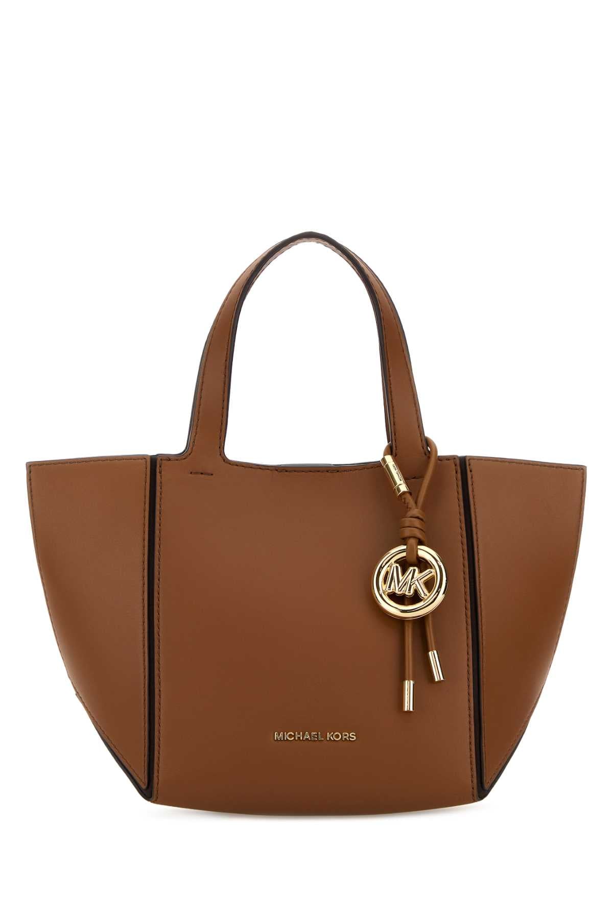 Caramel Leather Jordi Handbag Luggage Cow Borse A Mano