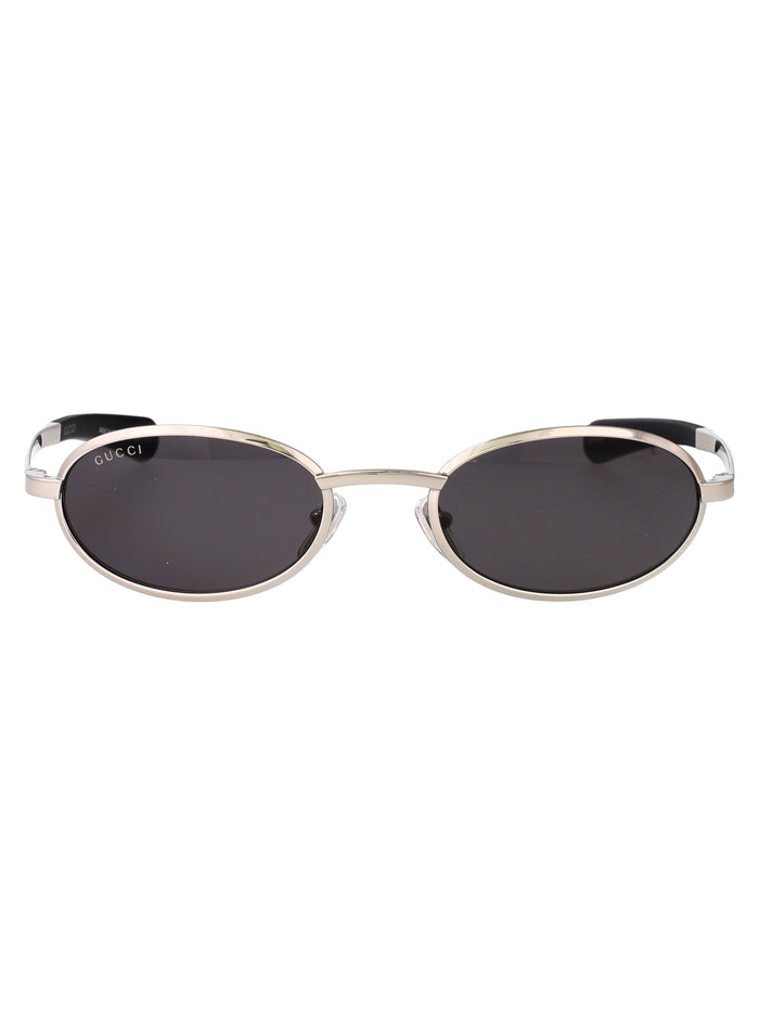 Gg1942s 002 Silver-silver-grey Metal Sunglasses