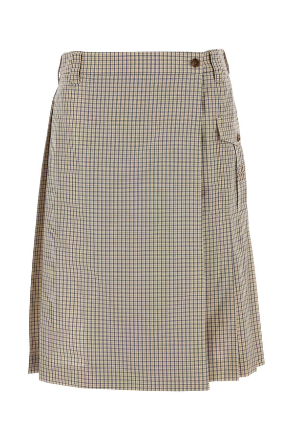 Miu Miu 51% Recycled nylon skirt in beige