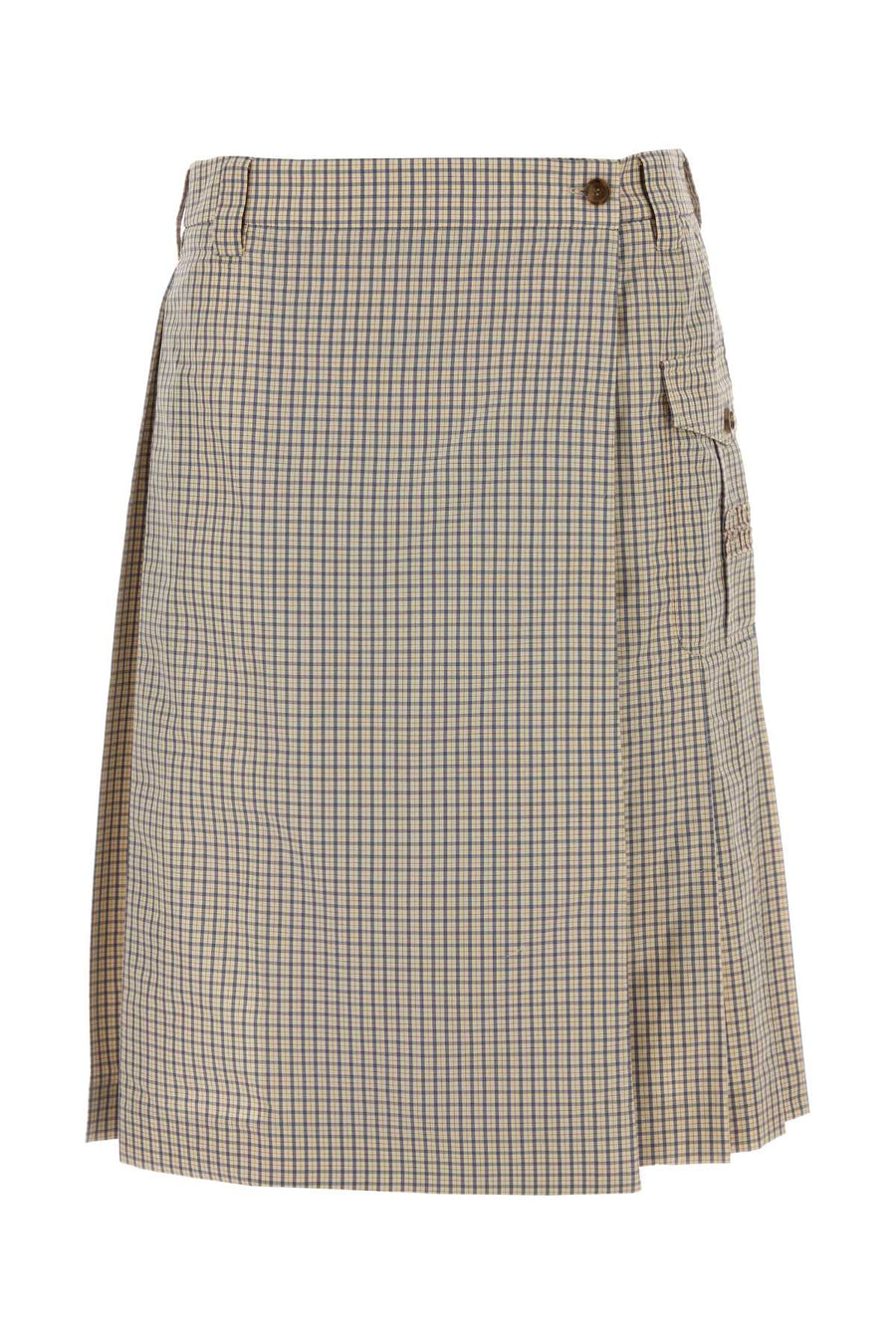 Miu Miu 51% Recycled nylon skirt in beige