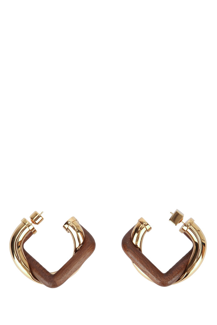 Les Boucles Doppio Goldbrown Orecchini