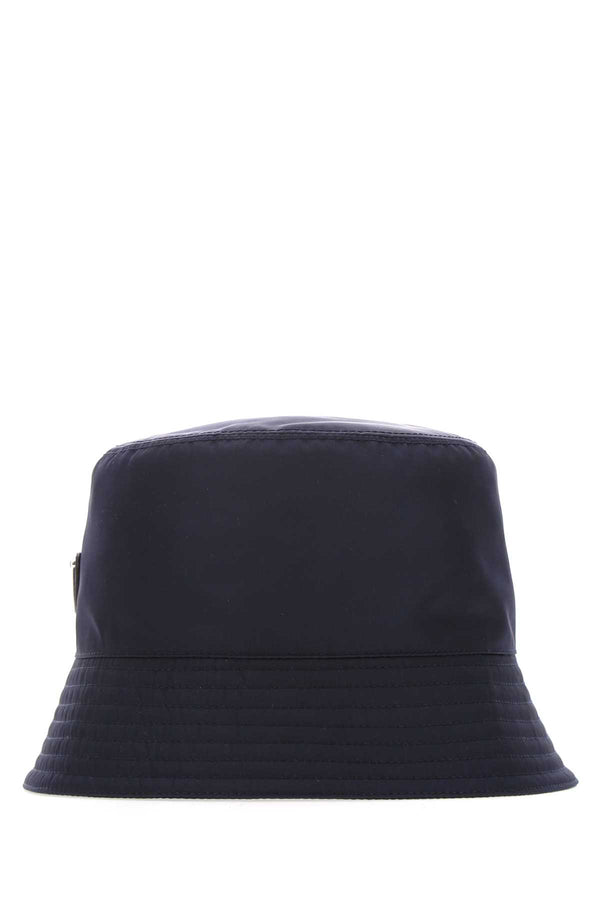 Prada CAPPELLI 100% recycled polyamide bucket hat in navy
