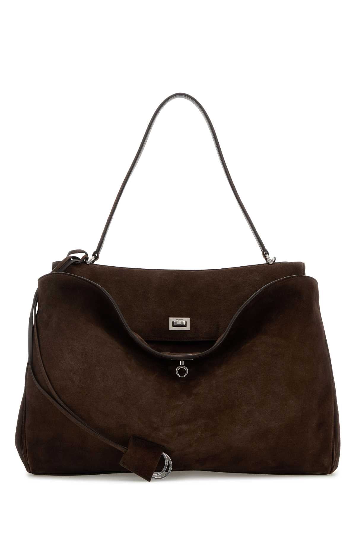 Dark Brown Suede Large Rodeo Handbag Light Espresso Borse A Mano