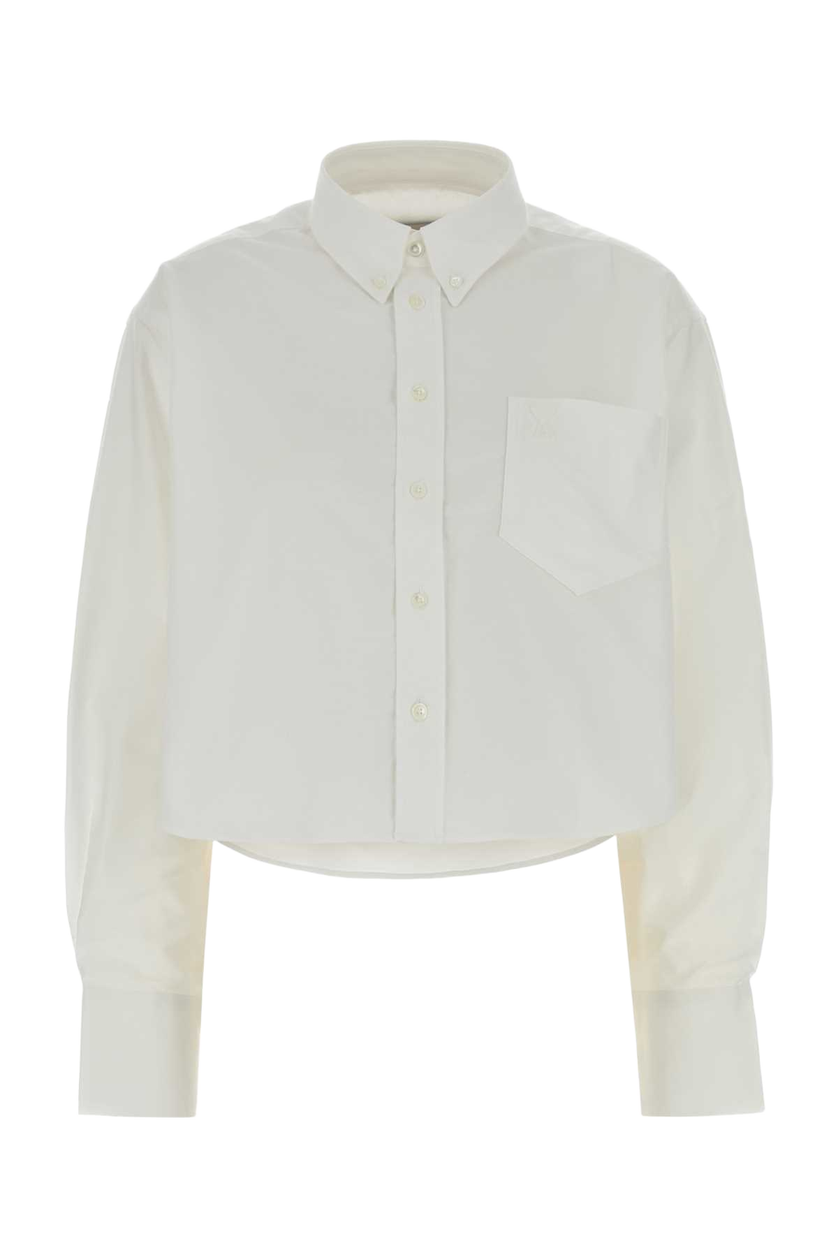 White Oxford Oversize Shirt Blancnaturel Exterior: Cotton Camicie