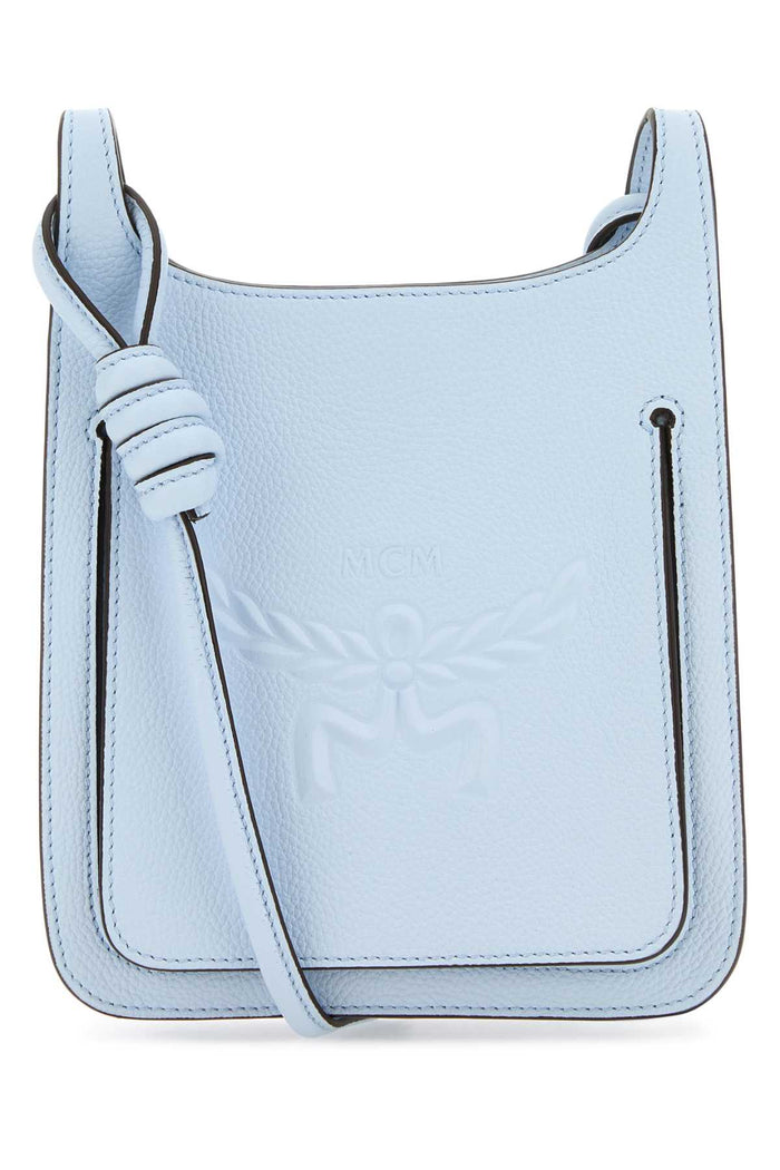 Pastel Light Blue Leather Mini Himmel Hobo Crossbody Bag Ancientblue Borse A Tracolla
