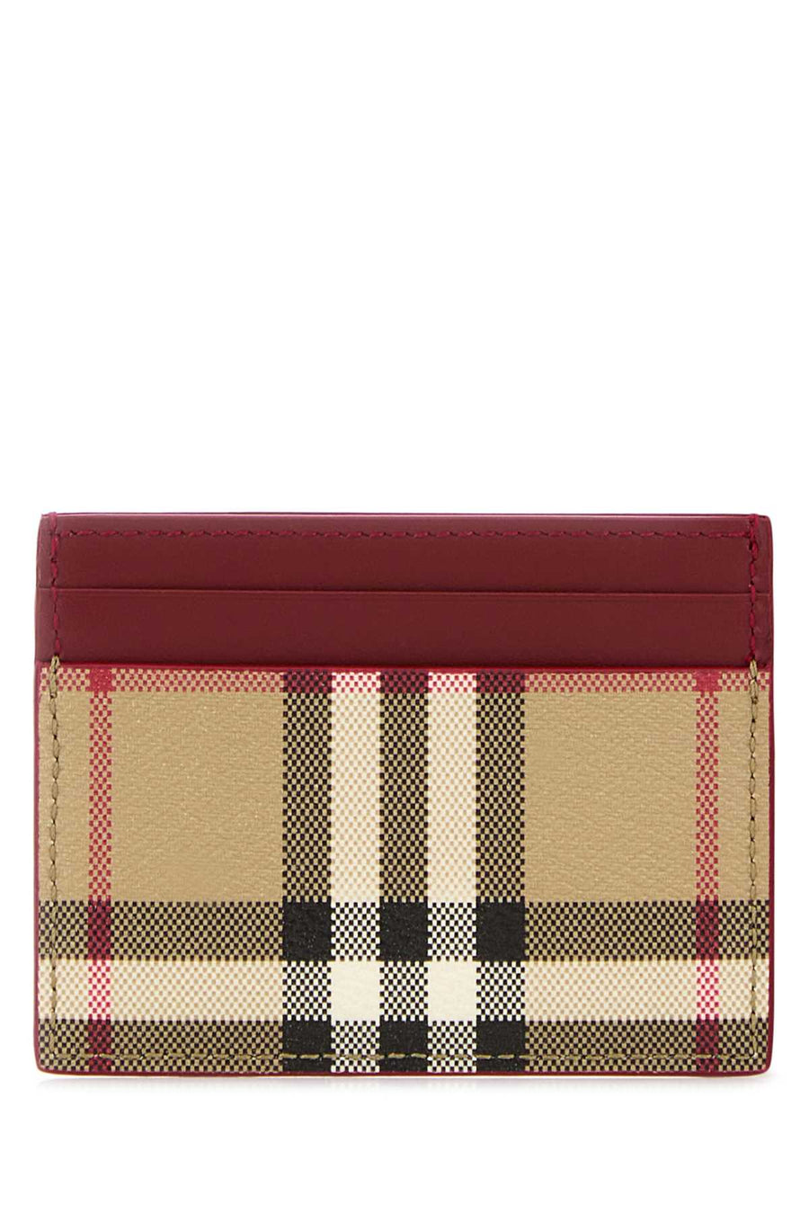Burberry 55% Polyurethane card case in red